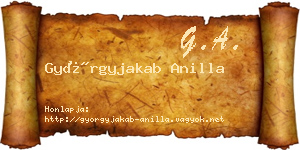 Györgyjakab Anilla névjegykártya